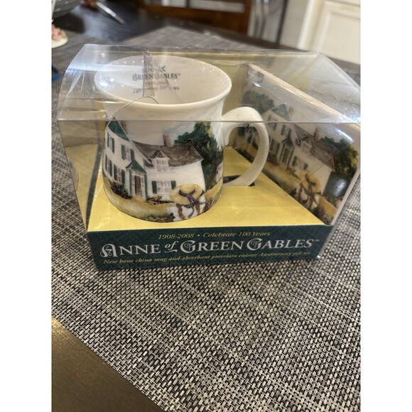 Anne Of Green Gables Mug Set Rare  2008 New In Box Montgomery Avonlea Bone China - Picture 2 of 12